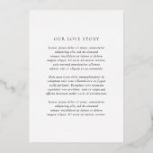 ミネルバモダンエレガントな結婚式 箔招待状 (裏面)