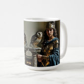 ミネルバ静かの御番 – ローマの女神 コーヒーマグカップ (正面右)