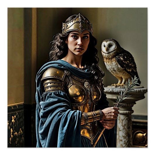 ミネルバ静かの御番 – ローマの女神 ポスター (正面)