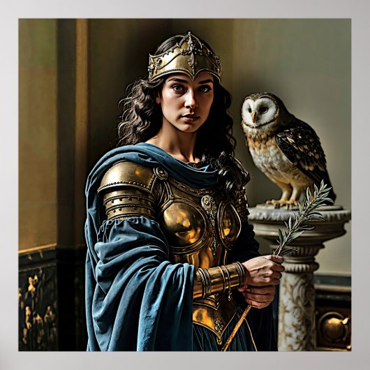 ミネルバ静かの御番 – ローマの女神 ポスター (正面)