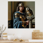 ミネルバ静かの御番 – ローマの女神 ポスター (キッチン)