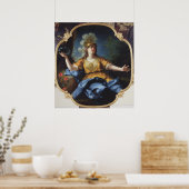 ミネルヴァとしての女性のポートレート, 1730 ポスター (キッチン)