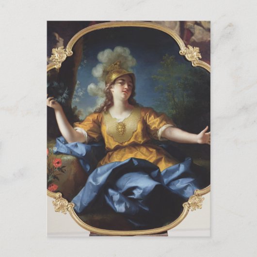 ミネルヴァとしての女性のポートレート, 1730 ポストカード (正面)