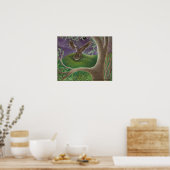 'ミネルヴァのフクロウ'アートポスター青銅マットuv ポスター (キッチン)