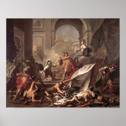 ミネルヴァの保護を受けたペルセウス ポスター (正面)