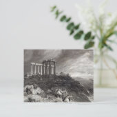 ミネルヴァ・サニウムの神殿、J.サドラーによって刻まれた ポストカード (スタンド正面)