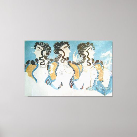 ミノア文明/3女性/ブロンズ時代/ キャンバスプリント (正面)