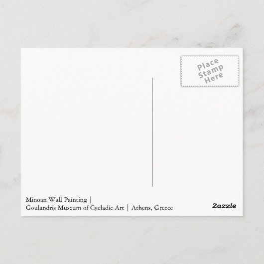 ミノア絵を描ウォール葉書 ポストカード (裏面)