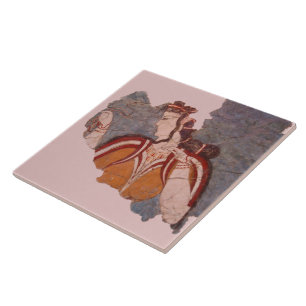 ミノア絵画の壁 タイル
