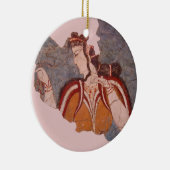 ミノア絵画ウォール セラミックオーナメント (右)