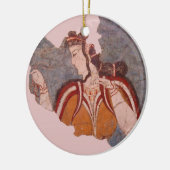 ミノア絵画ウォール セラミックオーナメント (左)