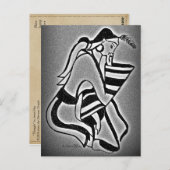 ミノア考え女 ポストカード (正面/裏面)