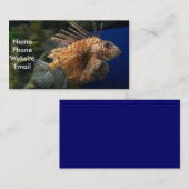 ミノカサゴのプロフィールカード 名刺 (正面/裏面)