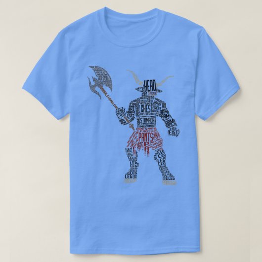 ミノタウルタイポグラフィイラストレーション2 Tシャツ (デザイン正面)