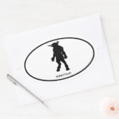 ミノタウル 楕円形シール (封筒)