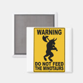 ミノタウロス食べ物を与えを避ける マグネット (正面/裏面)