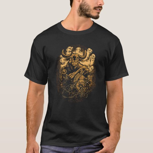 ミノタウロス・ギリシャ神話ギリシャ古代テセウ Tシャツ (正面)