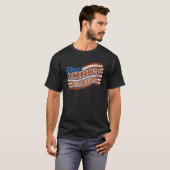 ミノットシティノースダコタヴィンテージ米国国旗 Tシャツ (正面フル)