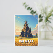 ミノットパークノースダコタ ポストカード (スタンド正面)