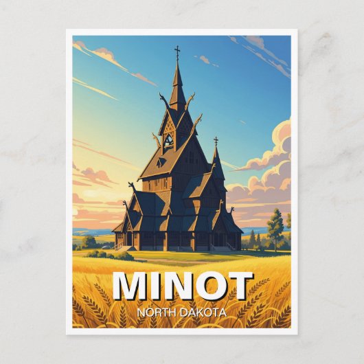 ミノットパークノースダコタ ポストカード (正面)