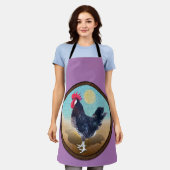 ミノルカルースターヴィンテージオーバル エプロン (着用した状態)