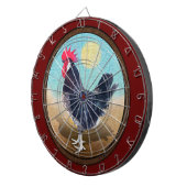 ミノルカルースターヴィンテージオーバル ダーツボード (正面右)