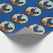 ミノルカルースターヴィンテージオーバル ラッピングペーパー (角)