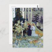 ミハイル・ネステロフ 三位一体聖セルギウス ポストカード (正面/裏面)