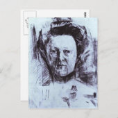 ミハイル・ヴルベル – ヴァレンティナ・ウソルツェヴァポートレート ポストカード (正面/裏面)