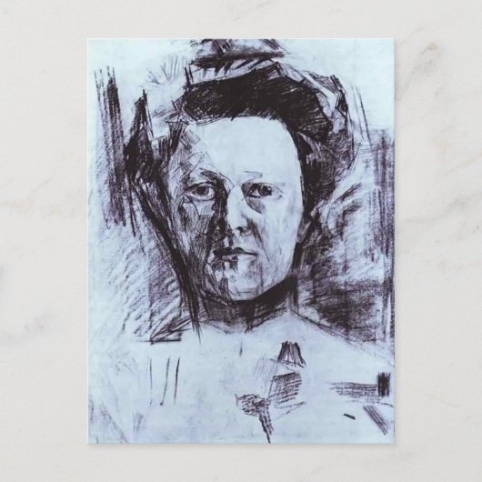 ミハイル・ヴルベル – ヴァレンティナ・ウソルツェヴァポートレート ポストカード (正面)