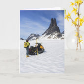 ミハエルの剣の挨拶状(中ブランク) カード (黄色い花)