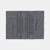 ミハエルアレキサンダー著バイキングの祈りの言葉 フリースブランケット (正面(横))