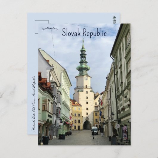 ミハエルズゲートオールドタウンスロバキア共和国 ポストカード (正面/裏面)