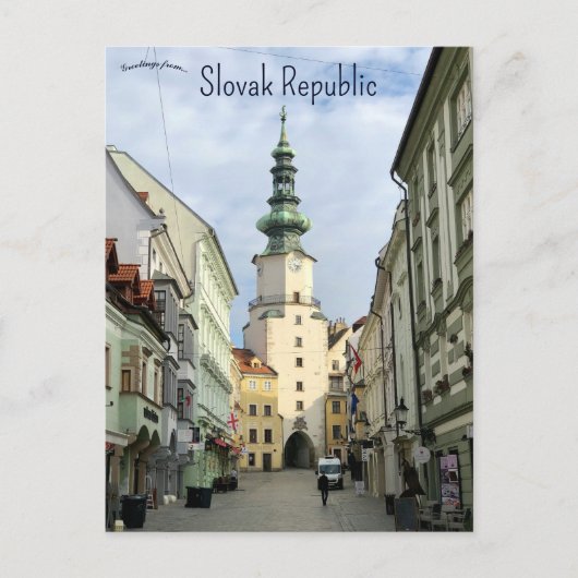 ミハエルズゲートオールドタウンスロバキア共和国 ポストカード (正面)