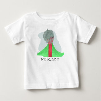 ミハエル著火山スケッチ ベビーTシャツ
