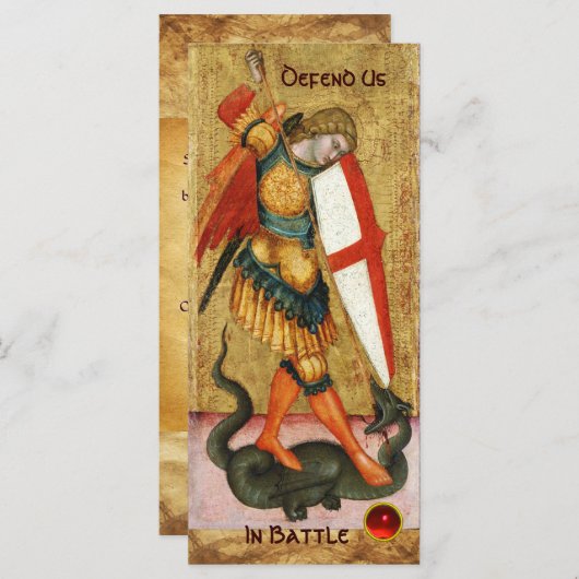 ミハエル・アーチャンエル&ドラゴンシエナ祈りの言葉 (正面/裏面)