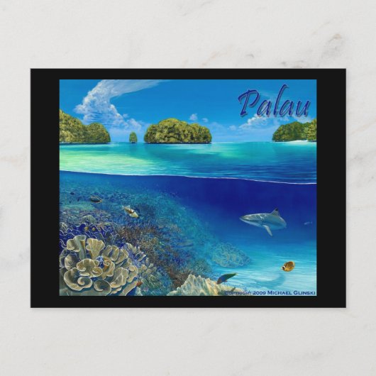 ミハエルGlinski著湖3 ポストカード (正面)