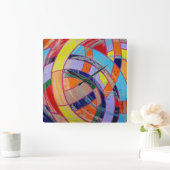 ミハエルMoffa著構成#15 スクエア壁時計 (ホーム)