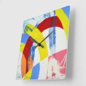 ミハエルMoffa著構成#2A スクエア壁時計 (傾斜)