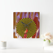 ミハエルMoffa著Daliance スクエア壁時計 (ホーム)