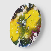 ミハエルMoffa著Polychromoptic #7 ラージ壁時計 (傾斜)