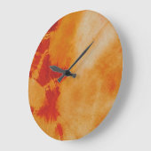 ミハエルMoffa著Tyeの染料の構成#12 ラージ壁時計 (傾斜)
