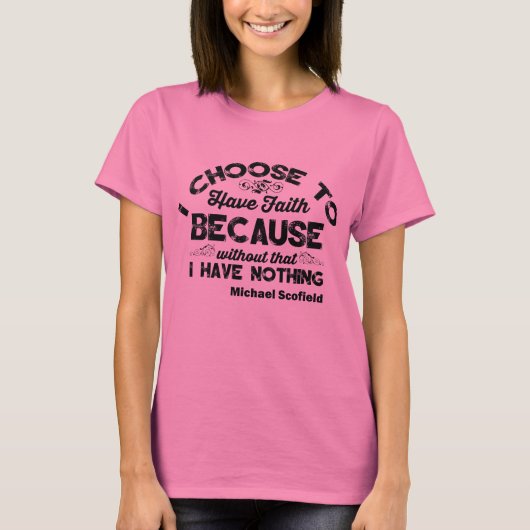 ミハエルScofield刑務所の壊れ目のTシャツ Tシャツ (正面)
