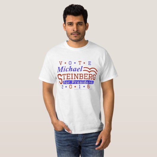 ミハエルSteinberg大統領2016年の選挙民主党員 Tシャツ (正面フル)