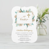 ミバウティゾインビタシオンアイボリーミントフローラバプテスマ 招待状 (スタンド正面)