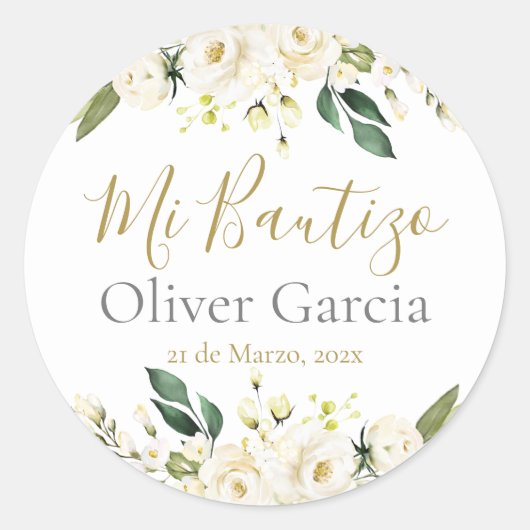 ミバウティゾクラシックーラウンドステッカー ラウンドシール (正面)