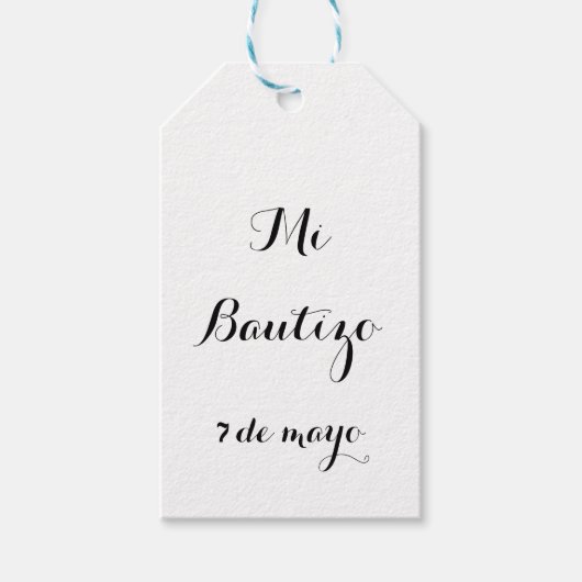 ミバウティゾメッセージカード ギフトタグ (正面)