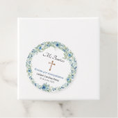 ミバウティゾメッセージカード – ブルーバプテスムラウンドラベル フェイバータグ (インサイチュ)