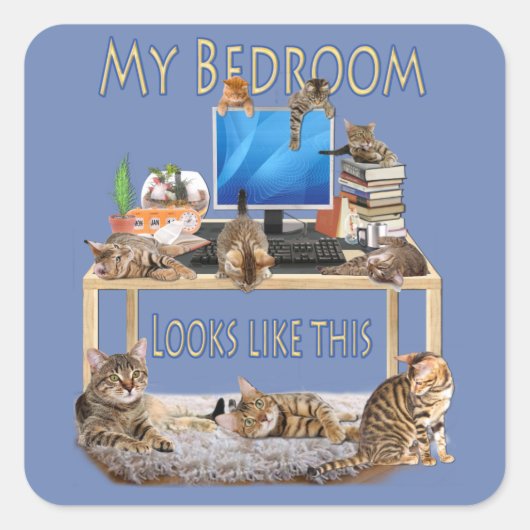 ミヒールはここに住んでいる スクエアシール (正面)