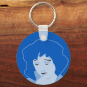 ミフェプリストンを服用している女性 キーホルダー (正面)